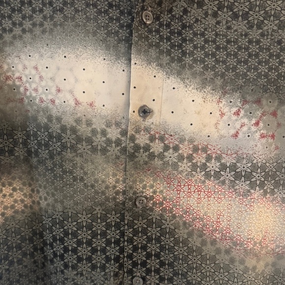 Kenneth Cole New York Abstract Printed Short Sleeve Button Up - Picture 2 of 3